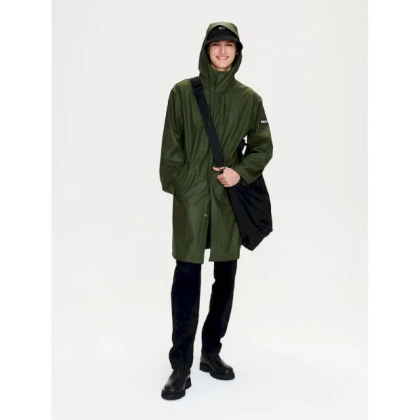 livraison la plus rapide Offres ❤️ Aigle Parka longue matière waterproof à capuche – Parka homme ⭐ 3