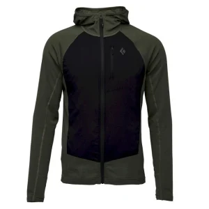 mode pas cher Grosses soldes 🔥 Black Diamond Coefficient LT Hybrid Hoody – Polaire homme 🧨 18