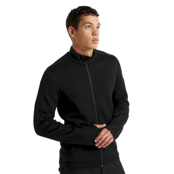 Offres ⌛ Icebreaker Elemental LS Zip – Polaire en laine mérinos homme I Hardloop ✨ marque pas cher 7