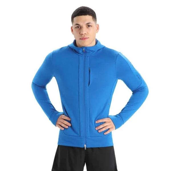 marques pas cher Les meilleures critiques de ⭐ Icebreaker Quantum III LS Zip Hood – Polaire en laine mérinos homme I Hardloop 🛒 6