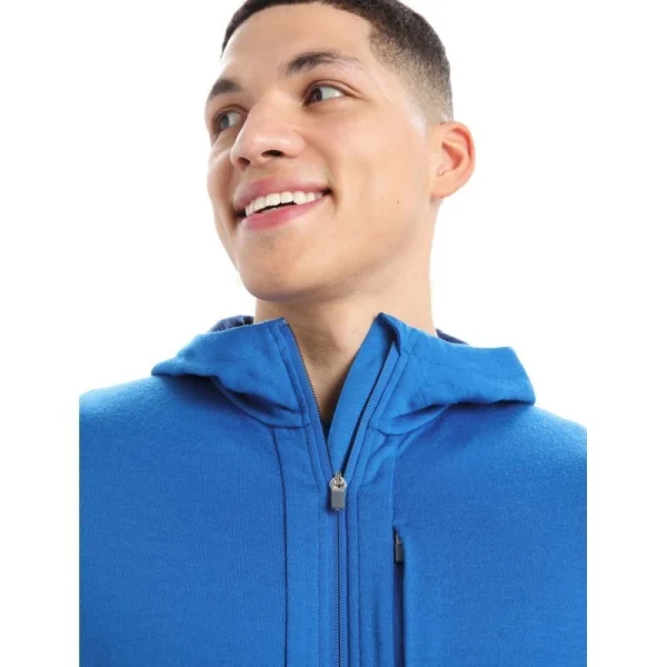 marques pas cher Les meilleures critiques de ⭐ Icebreaker Quantum III LS Zip Hood – Polaire en laine mérinos homme I Hardloop 🛒 7