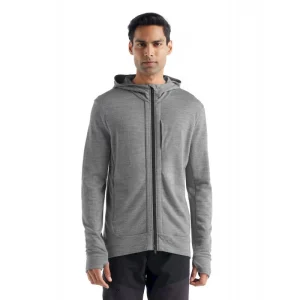 marques pas cher Les meilleures critiques de ⭐ Icebreaker Quantum III LS Zip Hood – Polaire en laine mérinos homme I Hardloop 🛒 45