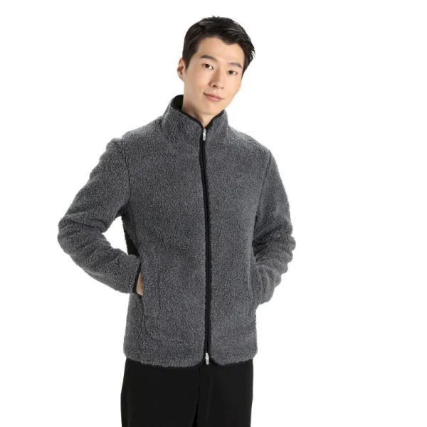 meilleure qualité Remise 🧨 Icebreaker RealFleece High Pile LS Zip – Polaire en laine mérinos homme 😍 3