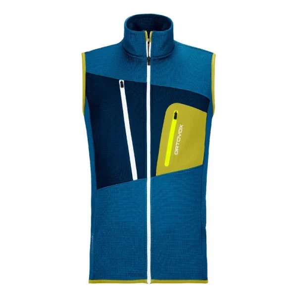 garantis authentique Nouveau 👏 Ortovox Fleece Grid Vest – Veste sans manches homme 🌟 7