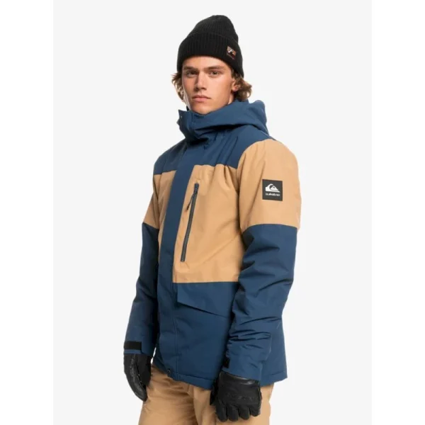 Pas Cher soldes France Tout neuf 🤩 Quiksilver Mission Block Jacket – Veste ski homme 🔥 3