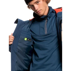 Pas Cher soldes France Tout neuf 🤩 Quiksilver Mission Block Jacket – Veste ski homme 🔥 18