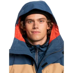 Pas Cher soldes France Tout neuf 🤩 Quiksilver Mission Block Jacket – Veste ski homme 🔥 22